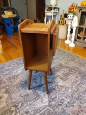 Vtg 50's MCM Wood Telephone