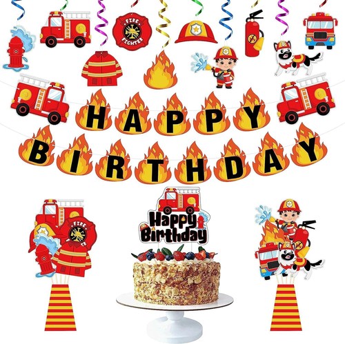 Fireman birthday decorations - fireman,