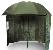 Umbrella Side Sheet NGT 45" Brolly Green Fishing Camping Angler Tilt Shelter