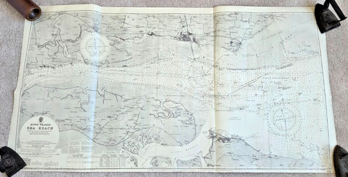 Vintage 1947 admiralty chart - vintage,