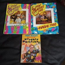 Vintage 80s TV Wide Awake Club Annuals Timmy Mallet Book Stickers 1986 1987 Kids