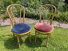 Bentwood Velvet Chairs