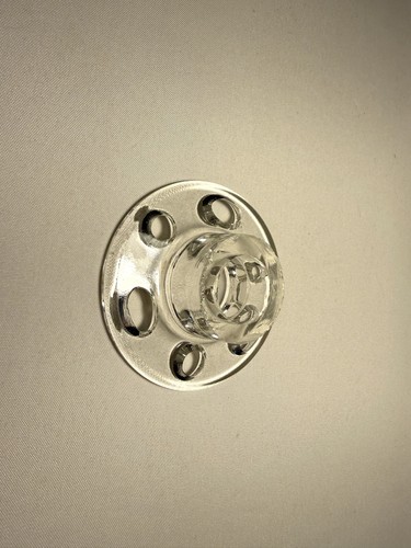 Vintage clear glass flower - vintage,