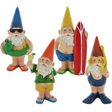 Gnomes - Set Of Four Summer