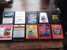 Atari 2600 Lot 10 Games Gopher, Solar Storm, Smurf, Pressure Cooker, Star Wars