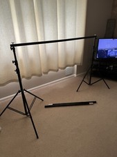 Large Photography Backdrop Stand Used, Can Go 134 Inches Wide 114 Inches Tall