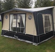 Isabella Magnum Moonlight Caravan Porch Awning + Carbon X Poles  + Curtains VGC