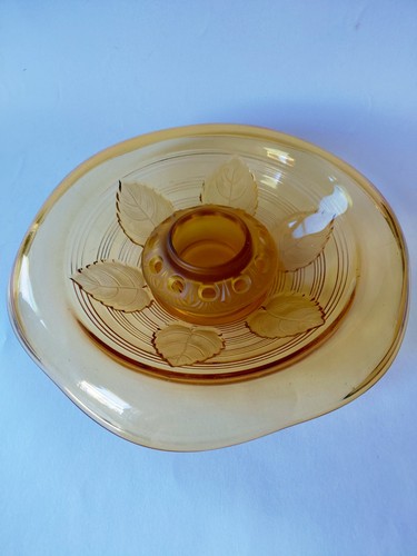 Walther art deco amber - deco, glass