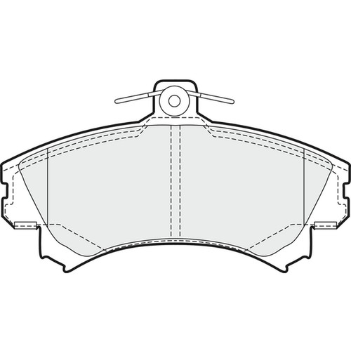 Brake pads set for - brake, mitsubishi