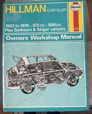 Haynes Owners Workshop Manual For Hillman Imp 1963 To 1976 022