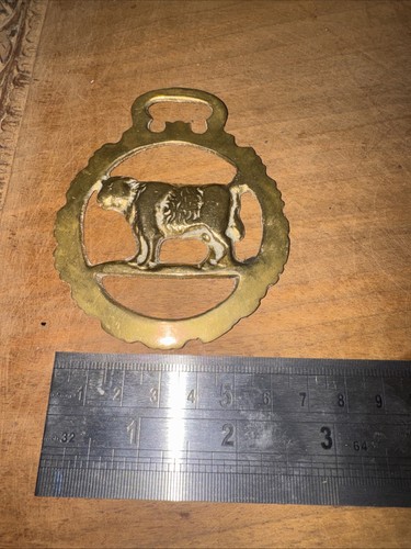 Brass horse brasses plaque - brass,