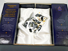 BEAUTIFUL BOXED ROYAL CROWN DERBY PAPERWEIGHT MISTY CAT GUILD 2002 GOLD STOPPER