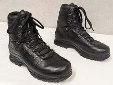 Meindl Black Leather Goretex Mountain Boots Size UK 10.5 Bundeswehr German Army