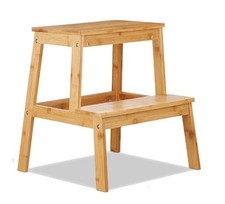 Bamboo Step Stool Wooden