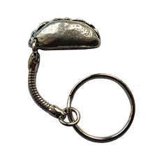 Cornish Pasty Pewter Keyring -