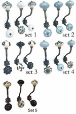 Set of 3 iron hooks with