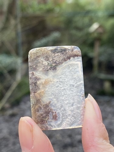 Rare green moss - moss, agate
