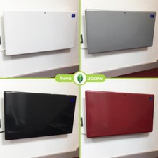 Electric Panel Heater Radiator Slimline Wall Mounted Digital 2000w Nova Live R