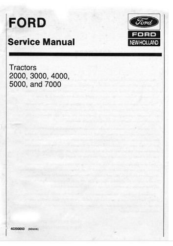 Ford 2000 3000 4000 5000 - , 7000