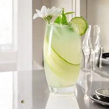 Highball Glass Tumblers x 6  Water Glasses Juice Drinking Glasses Tall Drink LAV