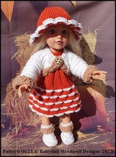 KNITTING PATTERN OG21 FOR 18"