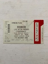 Stereophonics @ Cardiff International Arena 7 December 2008 - Used Ticket
