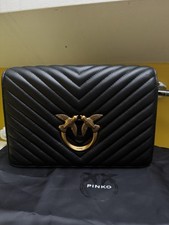 Brand New Pinko Classic Love Click Sheep Leather Shoulder Bag UK Seller Genuine