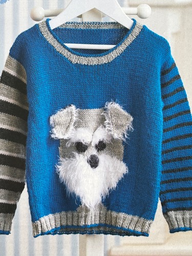 Child dog design sweater age - sweater,