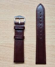 Hirsch  Osiris Smooth Fine-Grain Leather Watch Strap Black/Brown 12-20mm