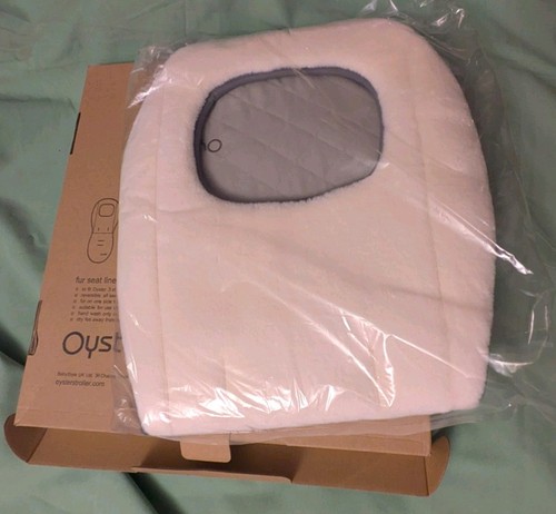 Reversible cream fur seat - fur,