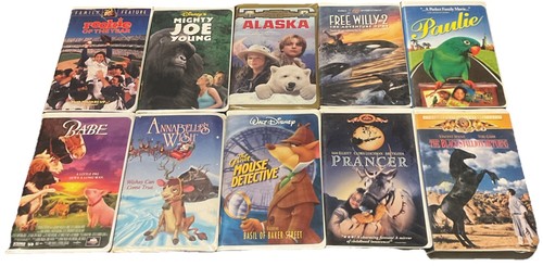 Lot animal theme vhs - of, 10