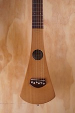 Martin Backpacker Left-Handed Travel Acoustic Guitar in Natural, with Gig Bag