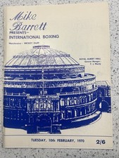 BOXING PROGRAMME 10/2/1970