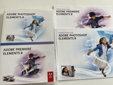 Adobe Photoshop and Premiere Elements 8 Software for Home Movie management DVD