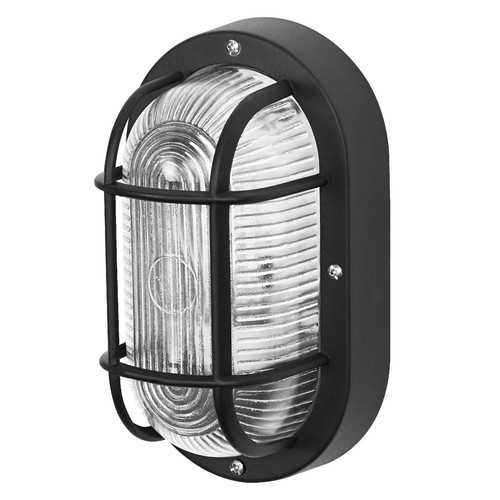 Osram oval bulkhead e27 black - osram,