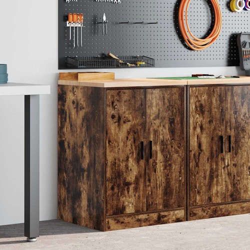 Garage storage cabinet smoked - garage,