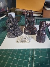 Carved Figures Of Hindu Deities Shiva Ganesha Plus More