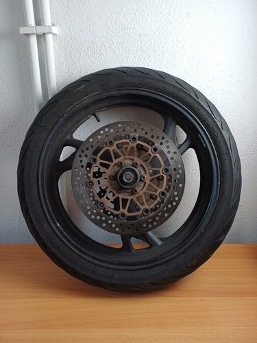 Front wheel with scratches - wheel,