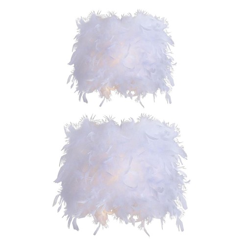 Feather lampshade for - feather, table