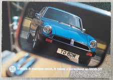 MG MGB GT Brochure 1976