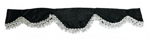 Black curtain plush velvet - curtain,