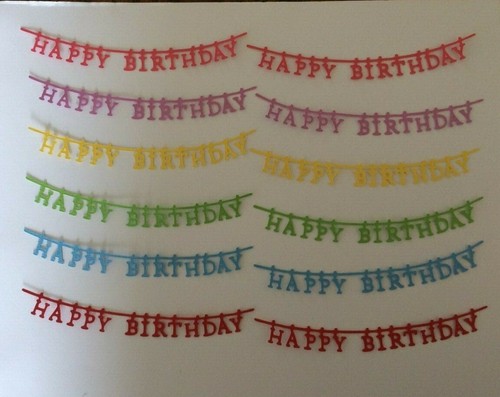 Happy birthday die cut - happy,