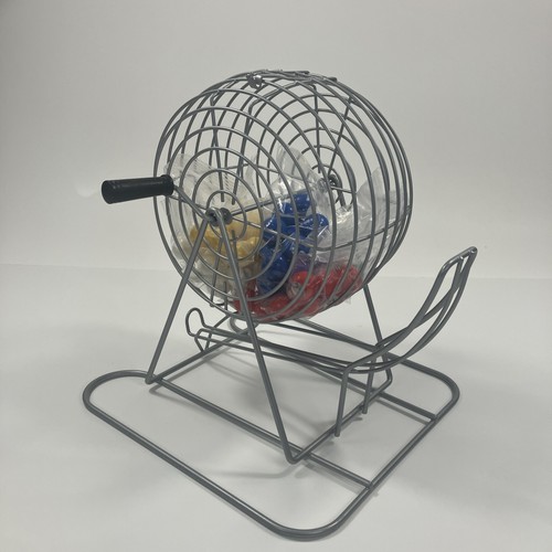 Metal bingo cage with - metal,