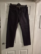 Red Herring Black Straight Fit Jeans.  30S, 27inch Leg