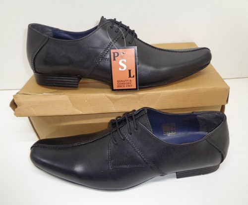 Mens black leather - leather, shoes