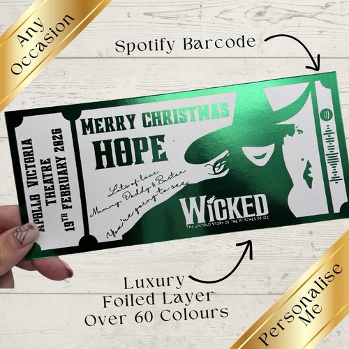 Wicked mock theatre ticket - theatre,