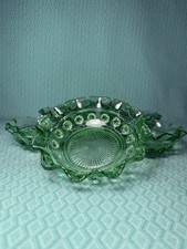 Art Deco Green Glass 5 Piece