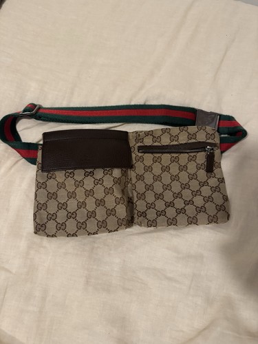 Gucci canvas belt bag - gucci,