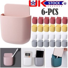 6 Wall Mounted Smart TV Remote Control Holder Home Office Organiser Storage Case