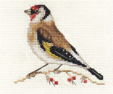 GOLDFINCH Garden Bird  Full counted cross stitch kit + all materials FIDO STUDIO